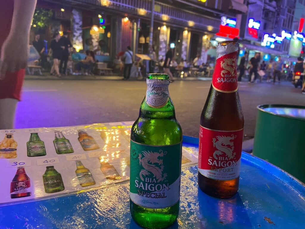 ブイビエン通りのサイゴンビール